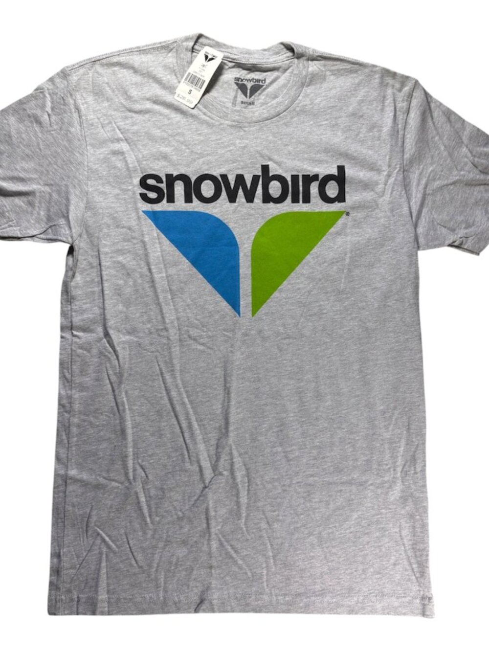 Snowbird Utah Ski Resort  Mens S/Womens M Light Gray Graphic Tee NWT (353)